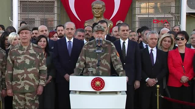 Hatay Cumhurbaşkanı Erdoğan Sınır Karakolunda -1