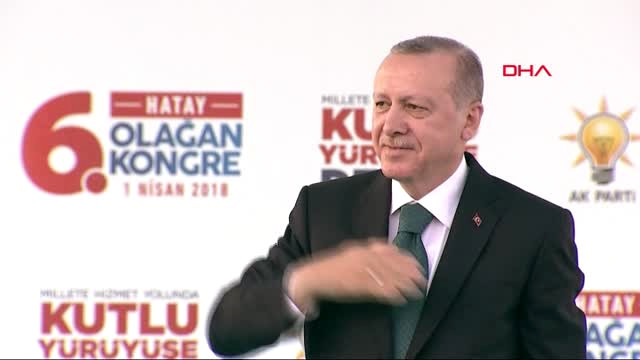 Hatay-Cumhurbaşkanı Erdoğan AK Parti İl Kongresi’nde Konuştu-1