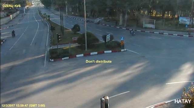 Hatay’daki Trafik Kazaları Kamerada