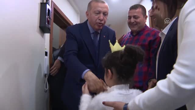 Cumhurbaşkanı Erdoğan’dan Ev Ziyareti