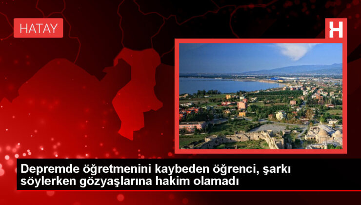 Sarsıntıda öğretmenini kaybeden öğrenci gözyaşlarına hakim olamadı