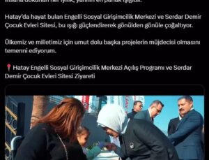 Emine Erdoğan’dan Hatay ziyaretine ait paylaşım