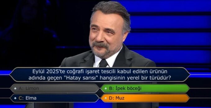 Eylül 2025’te coğrafik işaret tescili kabul edilen eserin isminde geçen “Hatay sarısı” hangisinin lokal bir cinsidir?