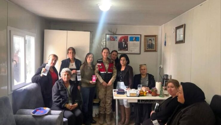 Defne’de jandarmadan vatandaşlara bilgilendirme çalışması