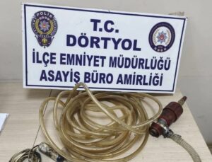 Dörtyol’da TIR’lardan mazot çalan kuşkulu yakalandı