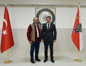 Haberler.com Hatay Temsilcisi Hüseyin Zorkun’dan Emniyet Müdürü Yılmaz’a ziyaret