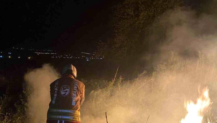 Kırıkhan’da bahçe yangını