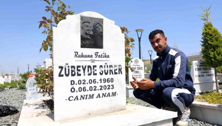 Sarsıntı mezarlığında buruk anneler günü