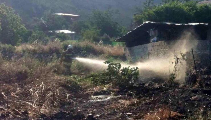 Hassa’da bahçe yangını