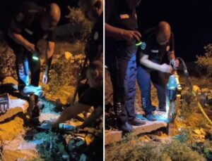 Demir borunun içinde mevti bekledi: Nefes kesen operasyonla kurtarıldı