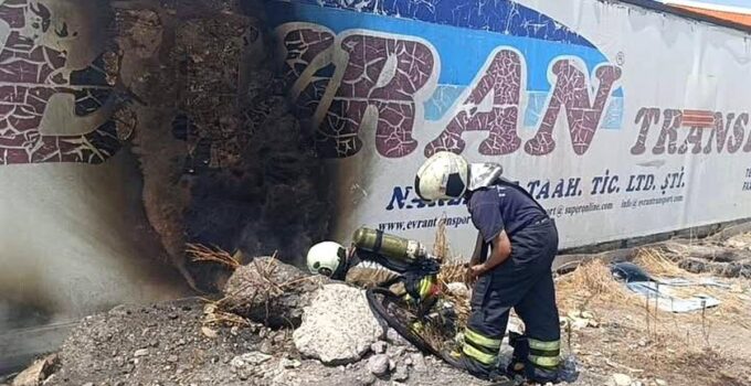 Dörtyol’da iş yerinde çıkan yangın denetim altına alındı