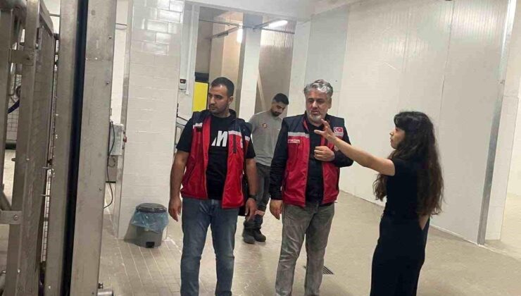 Hatay’da evcil hayvan yaş mama üretim tesisinde kontrol gerçekleştirildi