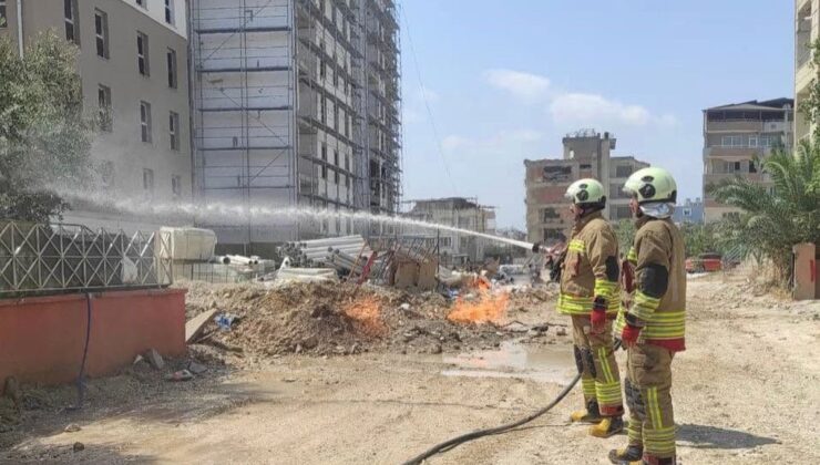 Hatay’da doğalgaz sızıntısı yangını denetim altına alındı
